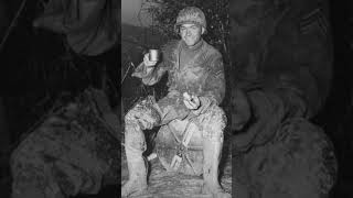 A mudded Combat Engineer savor his coffee and doughnut in Italy 1944 ytshort ww2 combat [upl. by Anelaf]