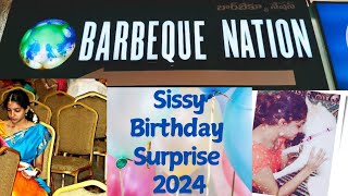 Harika Birthday Surprise 2024  Barbeque Nation  family vlog birthday surprise cakecutting yt [upl. by Rame]