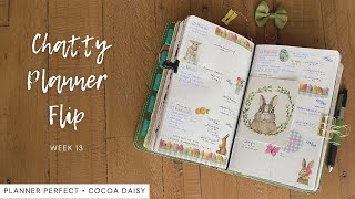 Wk 13  Chatty Planner Flip  Planner Perfect 6 month agenda  Traveler’s Notebook [upl. by Clarance]