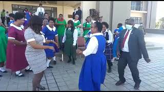 Manganya and winiko with Female Parliament member on girl child day [upl. by Ihp]