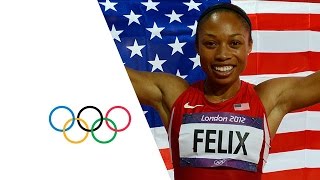 Allyson Felix Wins Womens 200m Gold  London 2012 Olympics [upl. by Sirrot]