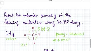 Examples of Predicting Molecular Geometry Using VSEPR Theory [upl. by Iago]