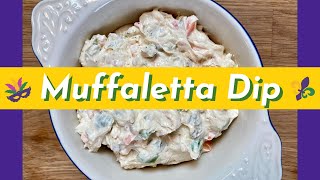 Muffaleta Dip  Mardi Gras Party  Fat Tuesday  Copycat Recipe [upl. by Bakki]