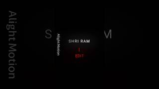 Shri Ram Edit 🗿🔥🚩🕉📿🙏  Shri Ram Status  shorts viralshort [upl. by Cirre]