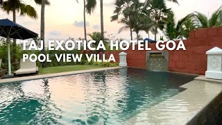 Taj Exotica Hotel Goa Pool View Villa Drive From Lobby [upl. by Tletski]