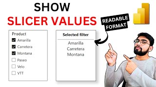 Show Selected Values from the SLICER in a New Line [upl. by Teodorico]