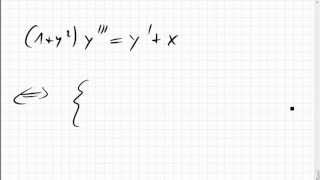 12B1 Differentialgleichung 3 Ordnung in DGLSystem 1 Ordnung umwandeln [upl. by Lomasi]