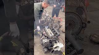 Cold ignition process of scrap car diesel engine [upl. by Lyon]