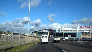 Approaching The Ricoh Roundabout Coventry  Complete Driver [upl. by Idolah]