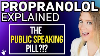 Propranolol For Anxiety  5 MUST KNOW Facts [upl. by Iong]