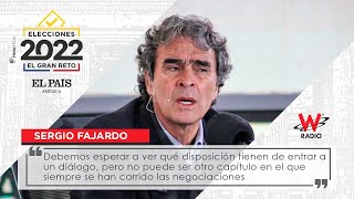 Sergio Fajardo “no puede ser otro capítulo en el que siempre se han corrido las negociaciones” [upl. by Enirahtak880]