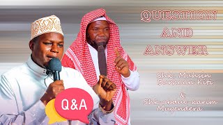 2024 QUESTION AND ANSWER SESSION SHK ABDULKARIIM MUGENDERA NE SHK MUHSIN BURHAAN KITI [upl. by Madelina]