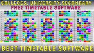 Best Free TimeTable Generating Software For Schools and Colleges ASC TUTORIAL [upl. by Harley]