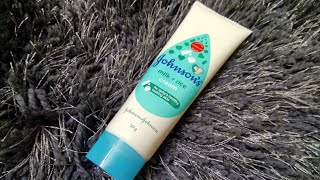 Johnson Ricemilk baby Cream Review l Tiny Review [upl. by Atnauq249]