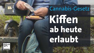 CannabisGesetz TeilLegalisierung tritt in Kraft  BR24 [upl. by Nesbitt783]