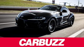 Driving The Worlds First Manual 2020 Toyota Supra [upl. by Eadie223]