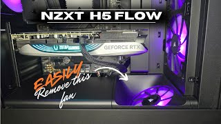 How to Swap the NZXT H5 FLOW Bottom Fan EASY [upl. by Selohcin168]