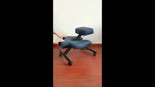 Adjustable Ergonomic Kneeling Chair Office Computer Chair with Casters chairs kneelingfurniture [upl. by Yendic]