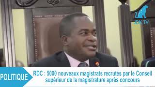 RDC  5000 nouveaux magistrats recrutés par le Conseil supérieur de la magistrature après co [upl. by Fortna]