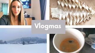 VLOGMAS  3 Rész  Nutellás karácsonyfa ajándék csomagoláshideg kávé még több hóesés [upl. by Atalya500]