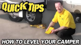 HOW TO LEVEL YOUR RV  Petes RV Quick Tips CC [upl. by Tteltrab]