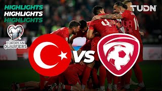 Turquía vs Letonia  HIGHLIGHTS  UEFA Qualifiers 2023  TUDN [upl. by Evslin588]