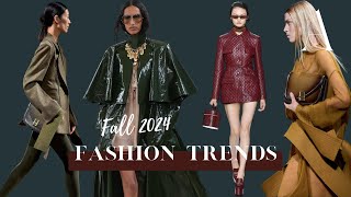 10 Big Fashion Trends For FallWinter 202425 [upl. by Besse]