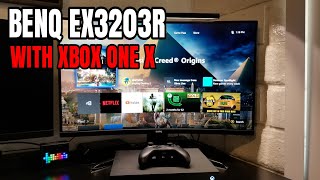 First look at BenQ EX3203R 4K 1440p HDR Freesync 2 Monitor [upl. by Enrique]