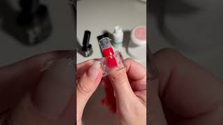 DIY red polygel manicure [upl. by Bainbridge]