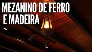 Fiz meu próprio Mezanino de Ferro e madeira [upl. by Jemma]