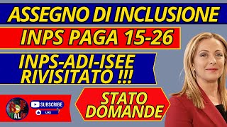 ASSEGNO di INCLUSIONE 🔴 PAGAMENTI ✅ metà MARZO 2024 INPS [upl. by Negriv899]