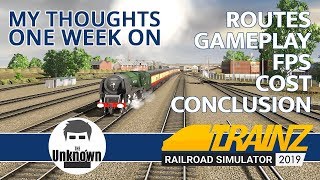 Trainz Railroad Simulator 2019 Routes Game Play GPU Price My thoughts [upl. by Wilkey]