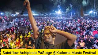 Saintflow achipinda pastage KuKadoma Music Festival anga akamirirwa nemwana wese uyu anodiwa uyu🔥🎤 [upl. by Acinomahs837]