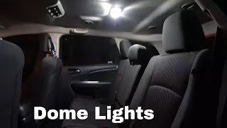 Change  Replace Dodge Journey Interior Dome Lights  LED Bulb Install [upl. by Wyck]