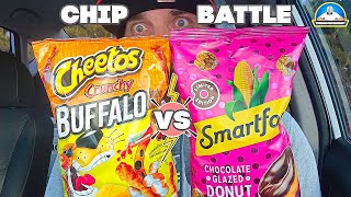 Cheetos® Crunchy Buffalo VS Smartfood® Chocolate Glazed Donut Popcorn 🧀🦬🍿🍩  theendorsement [upl. by Adnuahs]