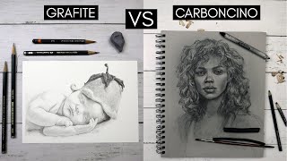 È meglio la grafite o il carboncino ✨ Confronto tra materiali ✨ [upl. by Carlyle]