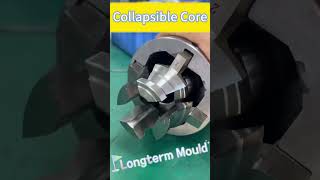 The collapsible core retracts after molding allowing easy removal of complex parts molddesign [upl. by Carmelo]