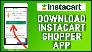 How To Download Instacart Shopper App 2023 [upl. by Aital]