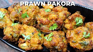 Prawn Pakora Recipe  Crispy Prawn Pakora Recipe [upl. by Isle598]