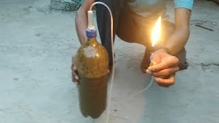 How to make mini biogas plant at home  How to make a Biogas Dijester  घर पर बनाएं गोबर गैस प्लांट [upl. by Nohsed]