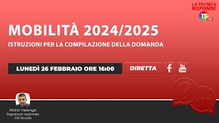 Mobilità 202425 istruzioni per la compilazione della domanda [upl. by Ranit739]