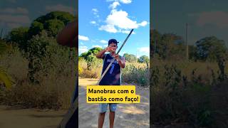 Como fazer manobras com o bastão tutorial manobrasninja Ninja manobracombastão tutorial [upl. by Dihgirb682]