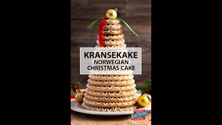 Kransekake Norwegian Christmas Cake shorts [upl. by Eerdua]