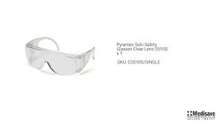 Pyramex Solo Safety Glasses Clear Lens S510S x 1 ES510S SINGLE [upl. by Amarette]