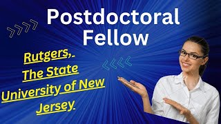 Postdoctoral Fellow Multiple Vacancies Rutgers The State University of New Jersey Piscataway NJ [upl. by Drofiar757]