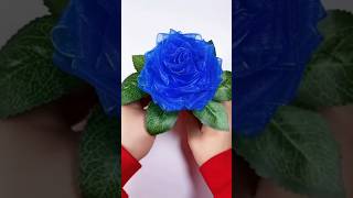 Try ribbon 🎀 flower  diy lotusdecoration craft lotusbloom art lotusflower handmade flowers [upl. by Mosera]