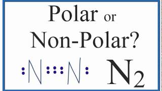 Is N2 Polar or Nonpolar Nitrogen Gas [upl. by Ellecram]