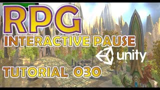 How To Make An RPG For FREE  Unity Tutorial 030  INTERACTIVE PAUSE MENU [upl. by Eatnuahs]