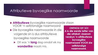 BYVOEGLIKE NAAMWOORDE [upl. by Min]