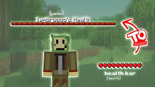 How To Make Player Health Bossbar  A Minecraft Java Edition Tutorial [upl. by Inaflahk]